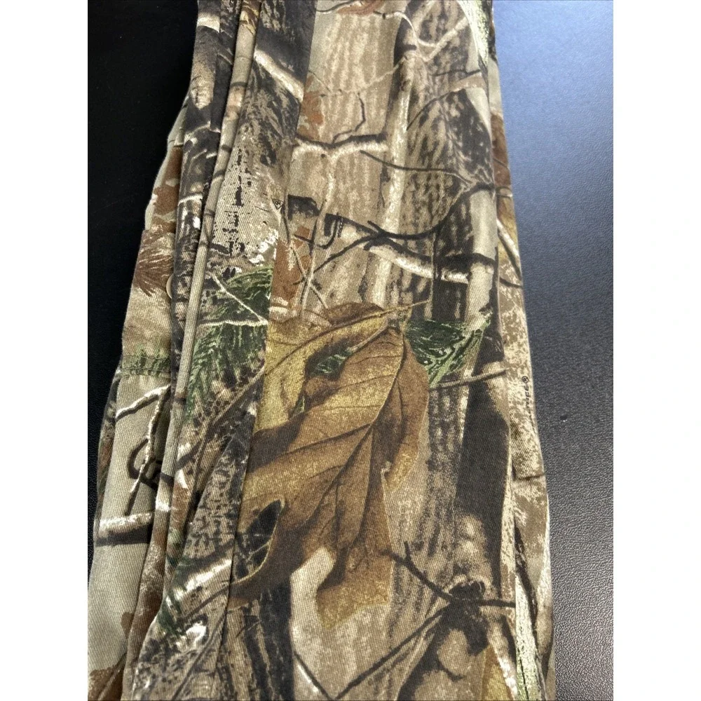 Realtree Men's 44 X 32 Cargo Hunting Pants Tie Hem 6 Pocket Cotton Blend Outdoor